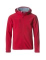 Heren Softshell Jas Hoodie Clique Basic Rood
